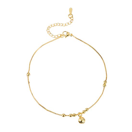 

Женский браслет с бусинами, колокольчик, декор, однотонный зажим для омара, регулируемый золотистый