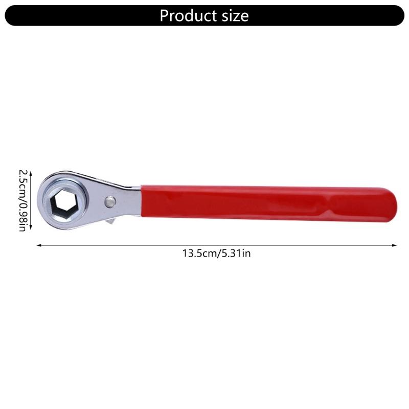 Automotive Ratchets Wrenches With 1/2inches Socket For 5/16in 10mm Battery Terminals Secure Antistatic Grip