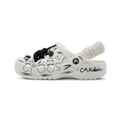 Sabot Classique Cake Xiao Mi EVA Mode Graffiti Sabots de Rue Unisexe Blanc