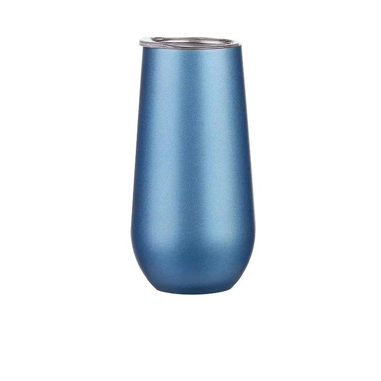 Double Wall U Shape Stainless Steel 6oz Coffee Mug Drinking Wine Mug 180ml Insulated Thermos Vacuum Cups