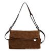 Crossbody bag retro locomotive bag women's new matte diamond chain underarm shoulder bag