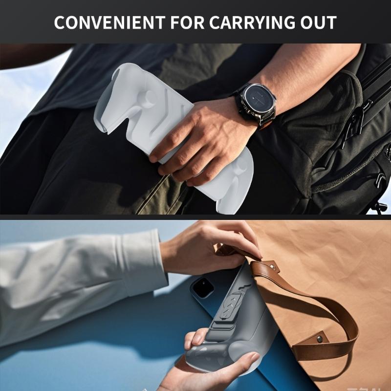Full Protective Case Scratchproof Case Cover for Console Detachable Front Shell Back Case with Adjustable Kickstand
