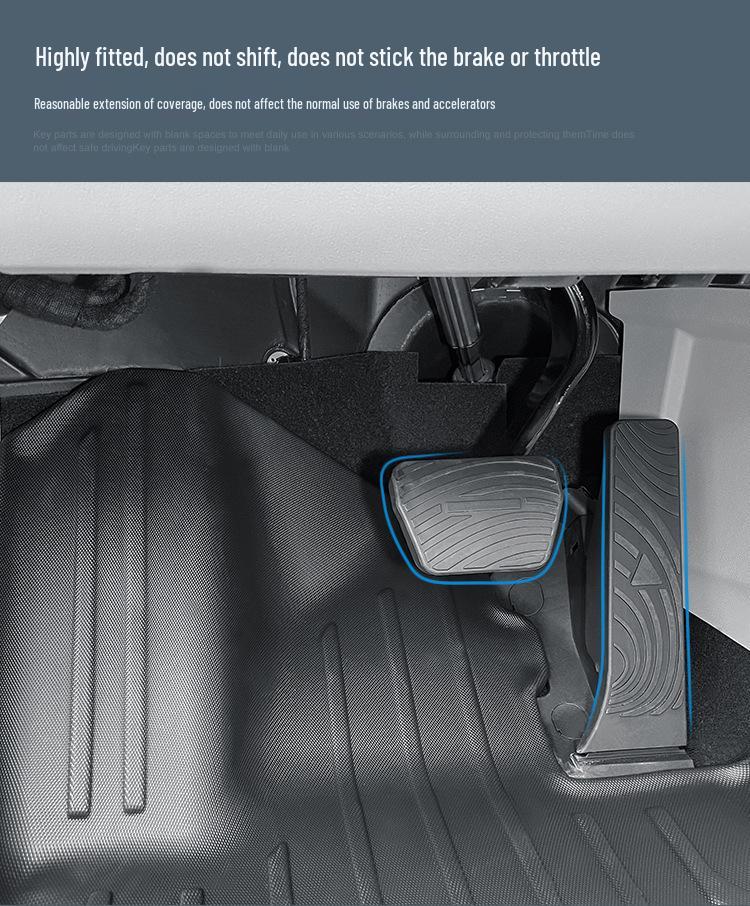 Custom All-TPE Floor Mats for 24 Nezha L Car Models, Including Trunk and Seat Backrest Mats.