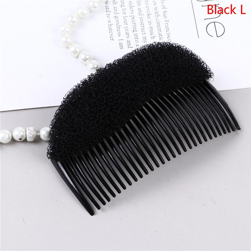 1/2/3/8Pc Black Bump It Up Volume Reusable Hair Fluffy Sponge Hair Base Styling Insert Tool Hair Puff Sponge Clip Hair Bun Maker