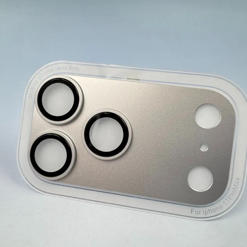 Corning Glass Camera Lens Glass Cover Aluminum Base Fall-resistant AR Camera Lens Protector Back Camera Glass for iP17 Pro