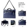 Shoulder Boston Mini Waterproof Material Shoulder Bag Boston Bag Made in Japan x [Morino Canvas] SF-0780 2-Way (Navy Black)