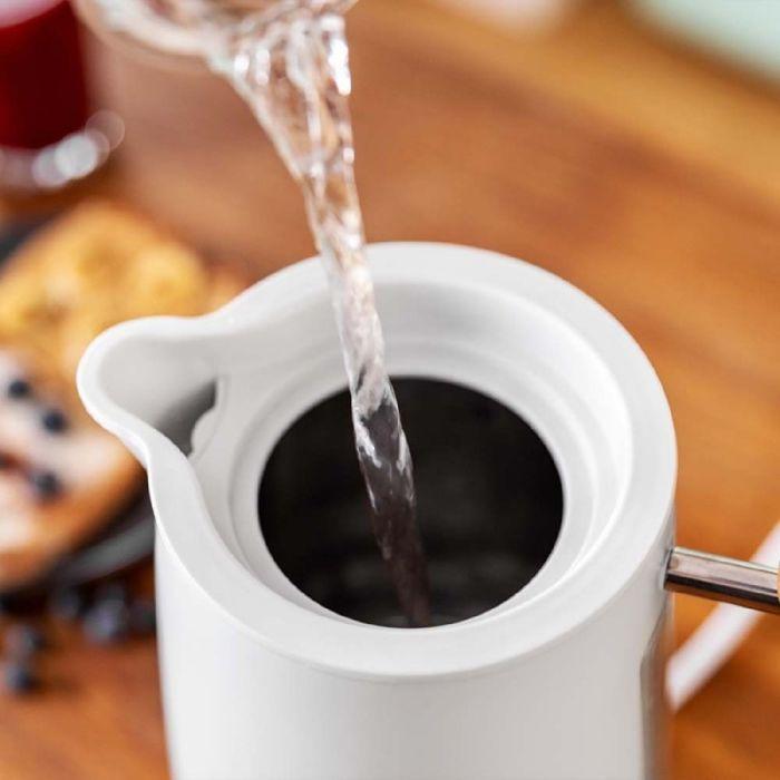 Bouilloire - Cecotec - ThermoSense 400 White Woody - 1,7 L - 3000 W - Sans BPA