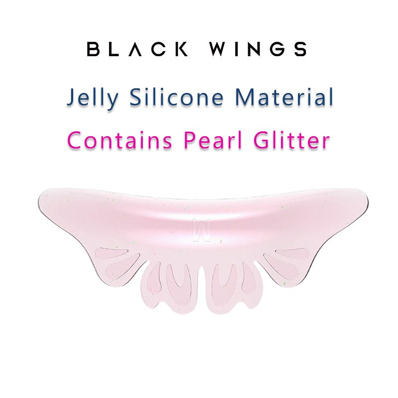 BLACKWINGS 3 Sizes Butterfly Lower Eye Patch Eyelash Perming Curler Lift Pads Eyelash Perm Pads Rods for LashLift Silicone(Pink Butterfly 3 Sizes)