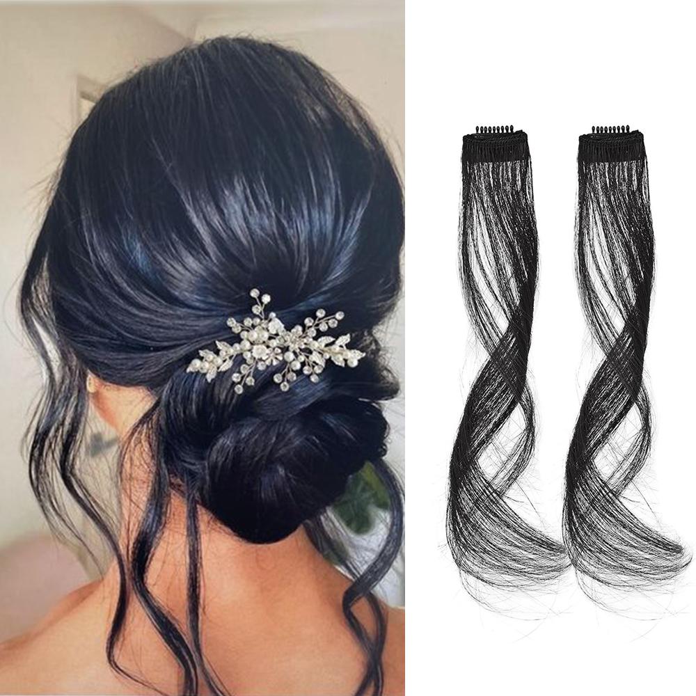 Bybrana Long Beard Fringes Black Brown Wear Natural Synthetic Fibre Wig