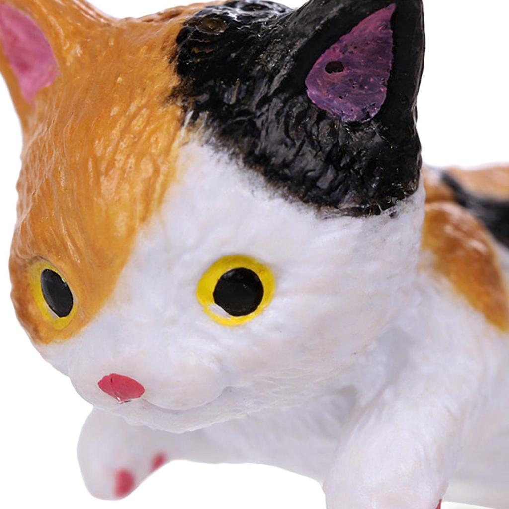 Resin Cat Model Dashboard Ornaments 12pcs Cat Statue Adorable Compact For Cars For Trailer RV Truck Automotive Sedan Pickup