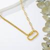 Simple And Fashionable Double-Layer U-Shaped Clavicle Chain, Personalized Design, Titanium Steel Necklace, Women Do Not Fade And Match