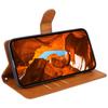 For Motorola Moto G55 5G Case PU Leather Wallet Protective Phone Cover Calf Texture