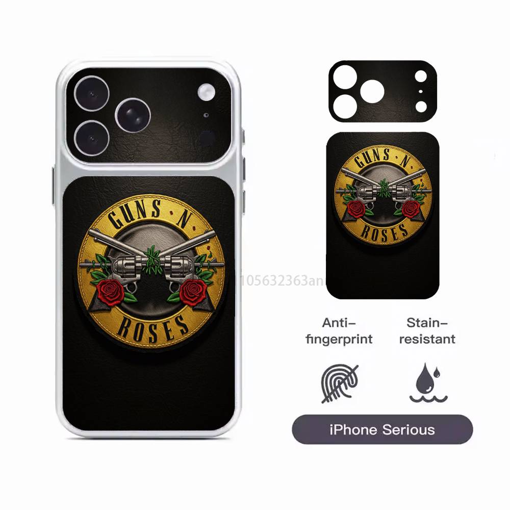Band G-Guns N Roses HD/Matte Full Coverage Films For iPhone 17 Pro Max 17 Pro