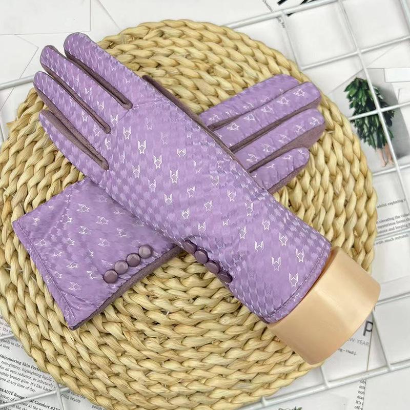 

Женские несмываемые ветрозащитные перчатки из пухового хлопка, глянцевые термоперчатки, перчатки для пар, перчатки из бархата для езды на велосипеде на открытом воздухе One Size