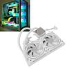 ARGB Liquid CPU Cooler Fit for AM4 AM5 Socket Close   AIO CPU Liquid Cooler 240mm   2.2 Inch LCD Screen