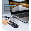 3.0 Hub,  7-Port Data Hub Splitter with 3ft Long Cable Extension for Laptop,PC