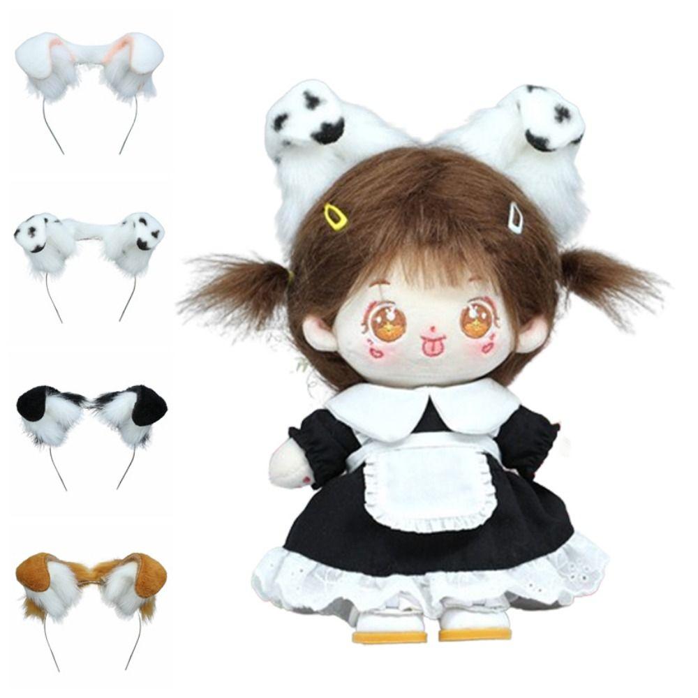 

Dog Ears Dog Ear Headwear Kawaii 20cm Plush Doll Headwear Fit 1/3 Doll Toys Decor Style 4