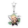 Cartoon Zoro Usopp Luffy Anime Characters Acrylic Keychain Ornaments Fashion Cool Figure Charm Backpack Accessories Keyring Toys