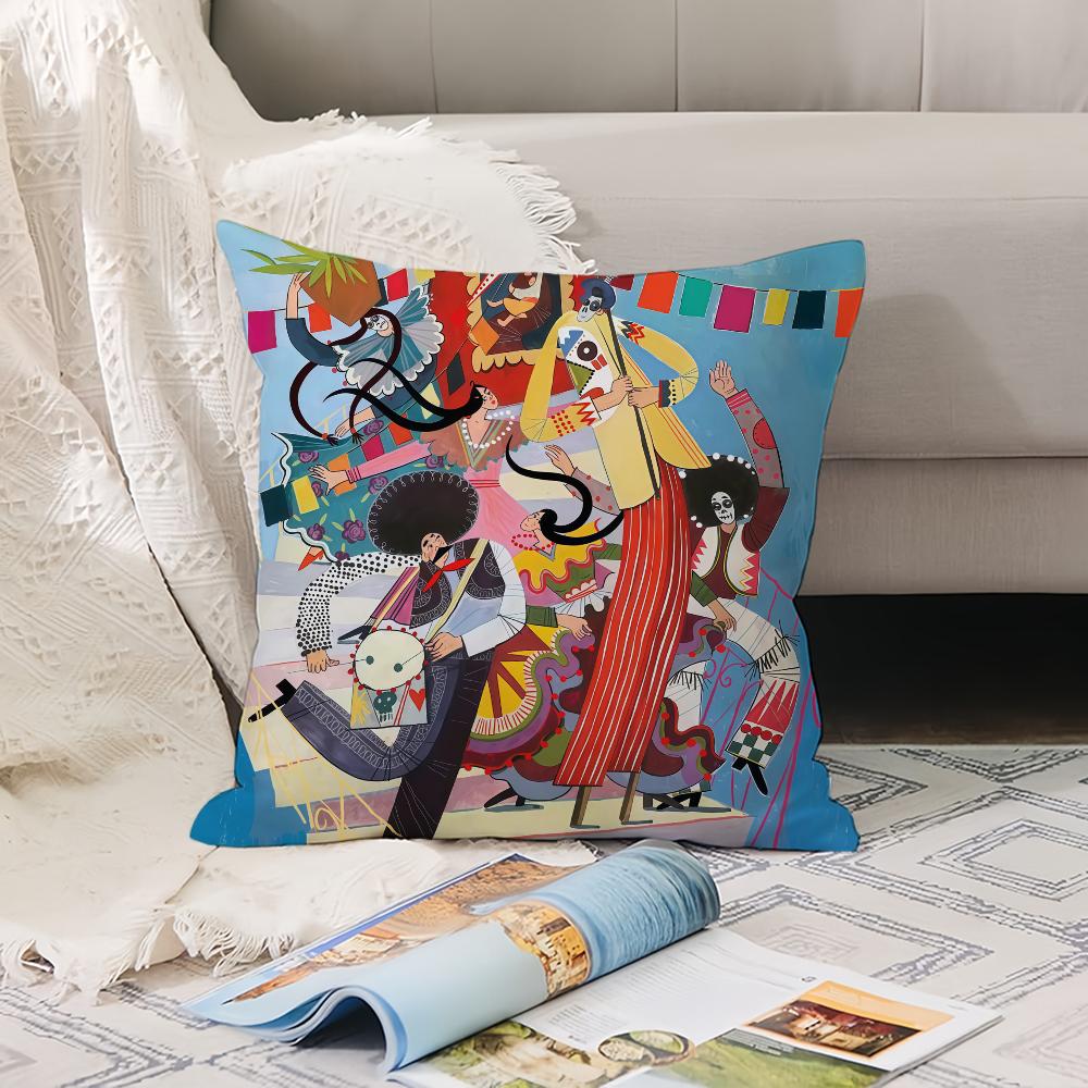 

Funny Artist M-Masha P-Pryanichnikova Pillow Case Office Cushions Suitable For Sofa Car Bedroom Decorative Cushion Cover 12x12Inch