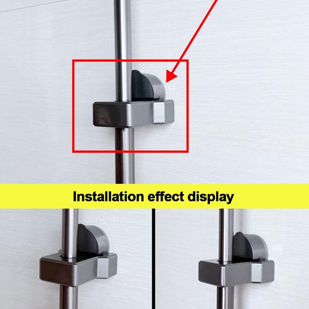 Useful Plastic Shower Rod Holder Suction Cup Adjustable Lift Rod Fixed Base Bath Pipe Bracket Bathroom Accessories