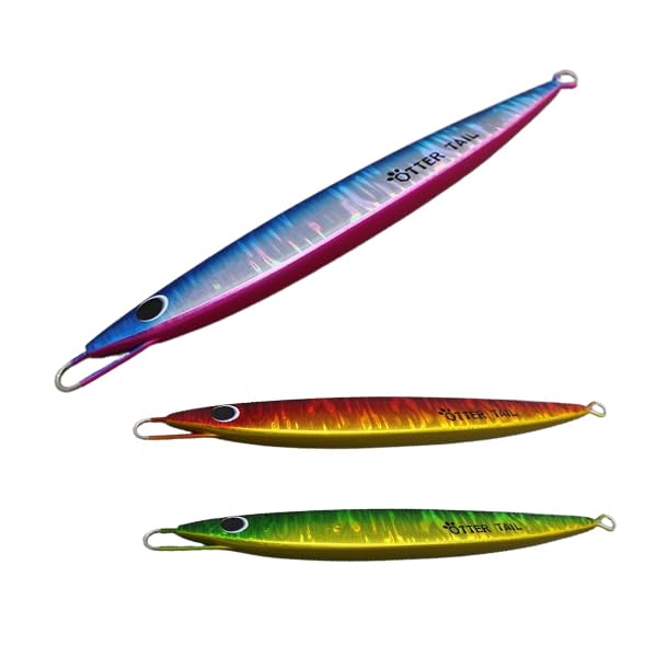 

Breed Metal Jig Otter Tail Lead 200g Green Gold Red
