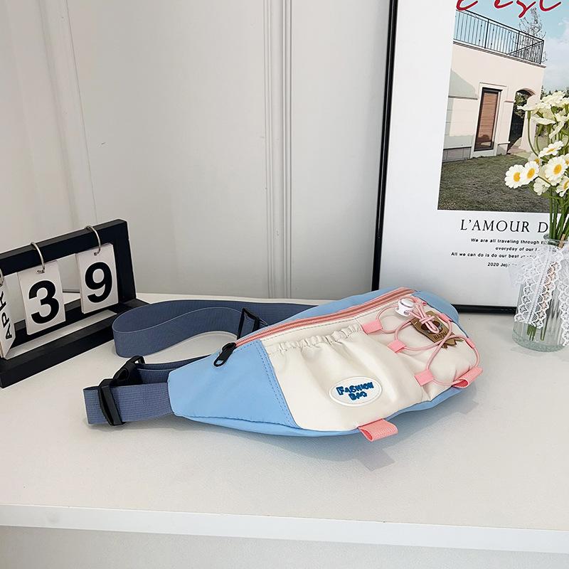 

Нагрудная сумка-мессенджер женская легкая нагрудная сумка женская 2025 новая студенческая сумка-пельмень спортивная велосипедная сумка-пояс для мужчин синий