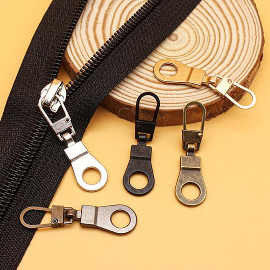5Pcs Zipper Puller Detachable Alloy Replacement Zipper Slider DIY Sewing Clothes Jacket Kit for Schoolbag