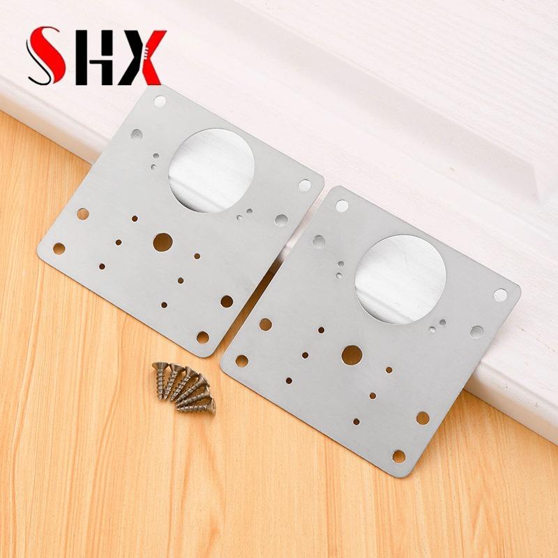 

Rust Steel Cabinet Door Hinge Repair Plate for Cabinet Reinforcement Mounting for Both Side Damage Fixed Free Shipping