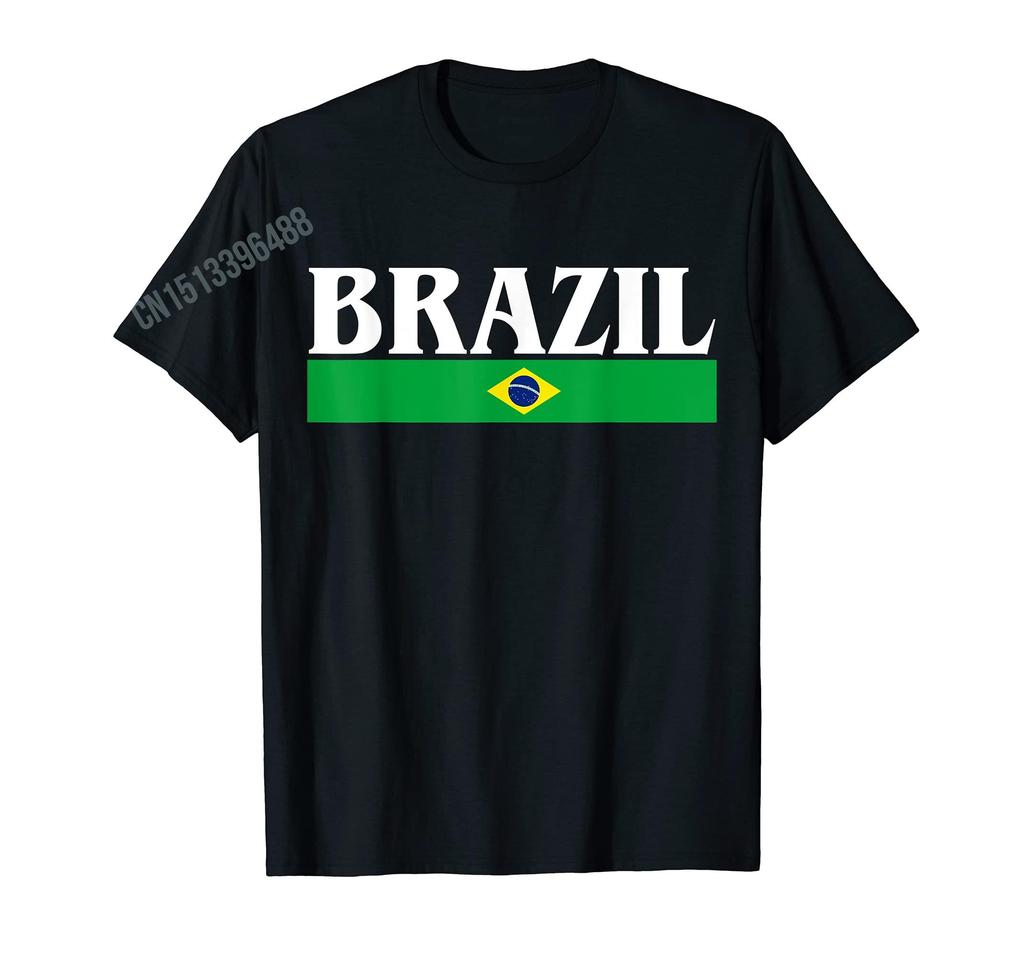 Herren Damen T-Shirt Mehr Designs Brasilien Brasilianische Flagge Brasilien Souvenir Geschenk T-Shirts Hip Hop Tops 100% Baumwolle T-Shirts