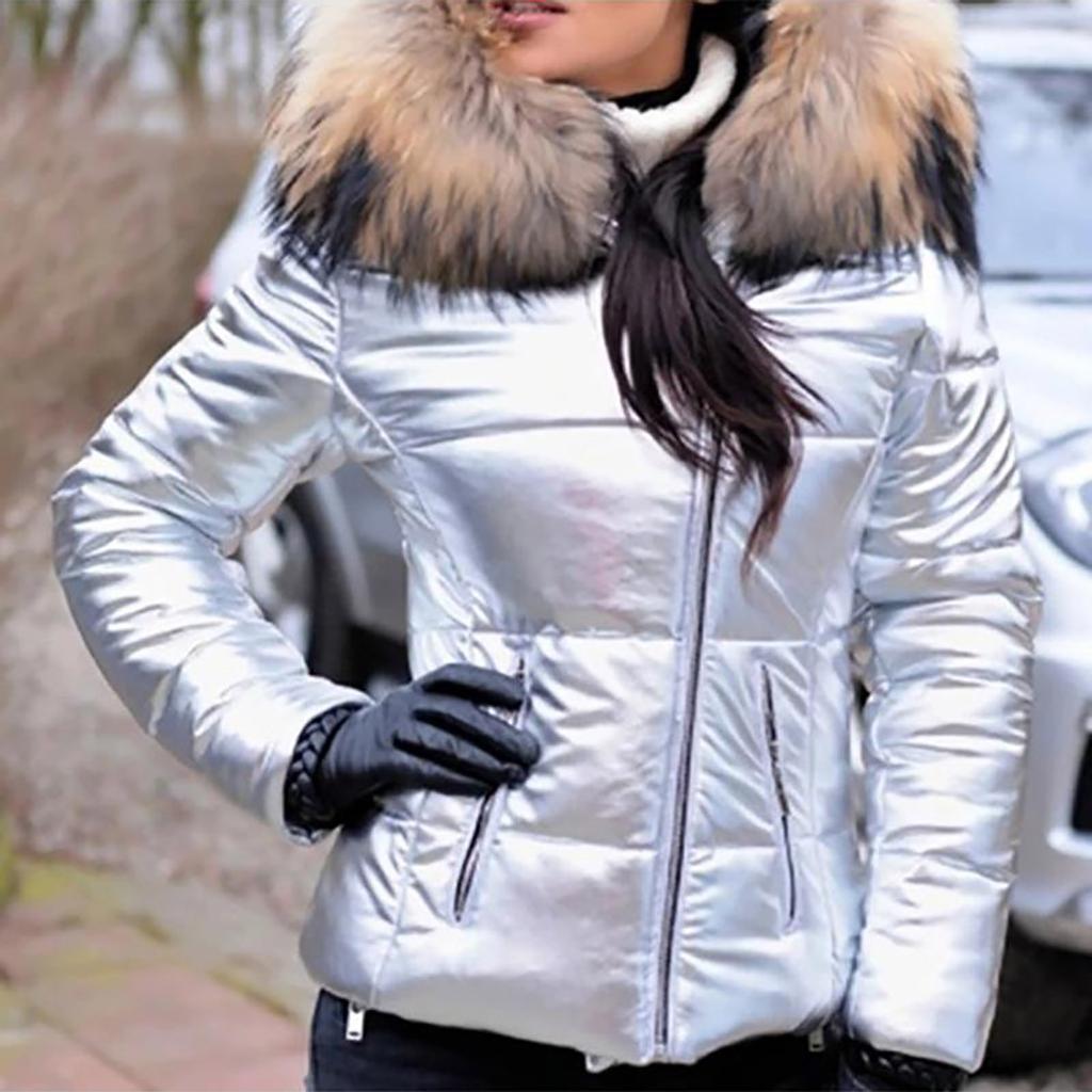 Mode Frauen Winter Hals Mit Kapuze Daunen Warmen Mantel Daunenjacke Windjacke Mantel