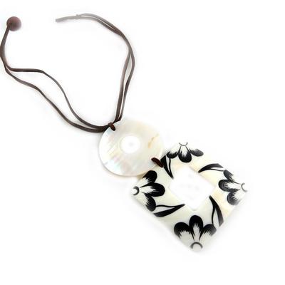 [D8274] - Designer Necklace 'Indian Summer' Ivory