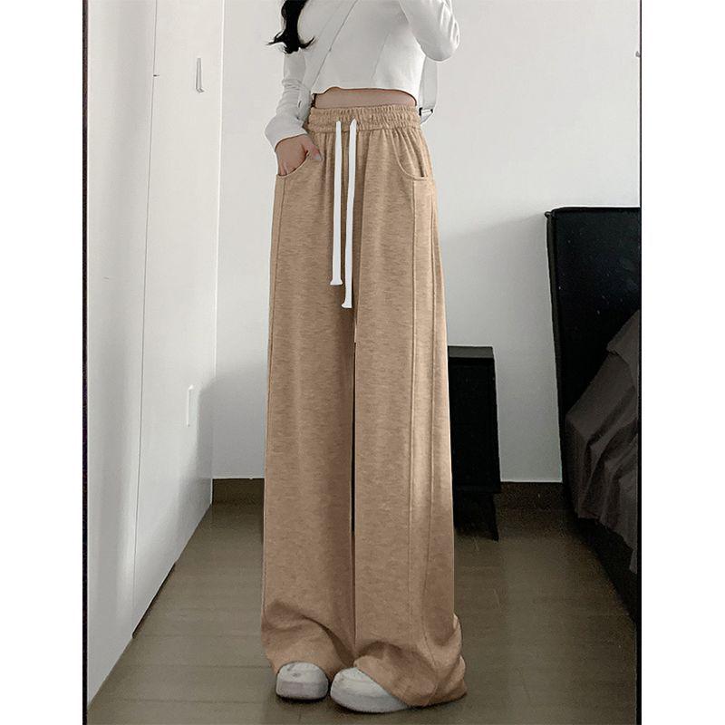 

Women s High Waist Wide-Leg Sweatpants - Single/Two-Piece Set for Spring, Autumn, and Winter 3XL 145-160 kg