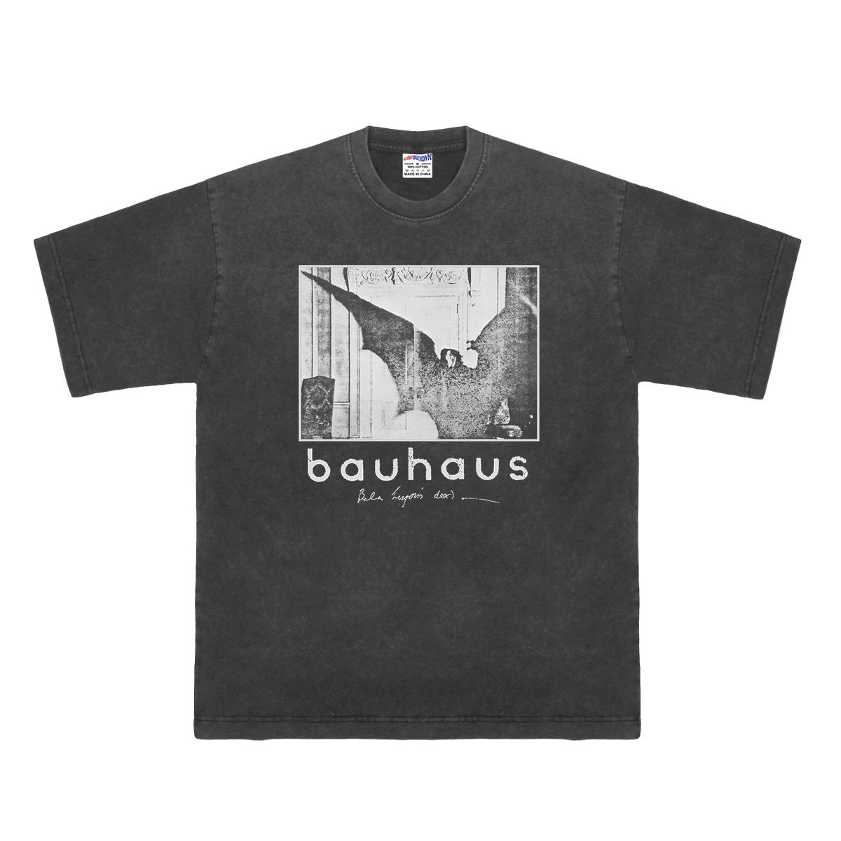 Bauhaus T Shirt Bela Lugosis Dead New Wave Goth Rock Post Punk Cocteau Twins Band Summer Mens Tops Clothes Washed Cotton Shirt S