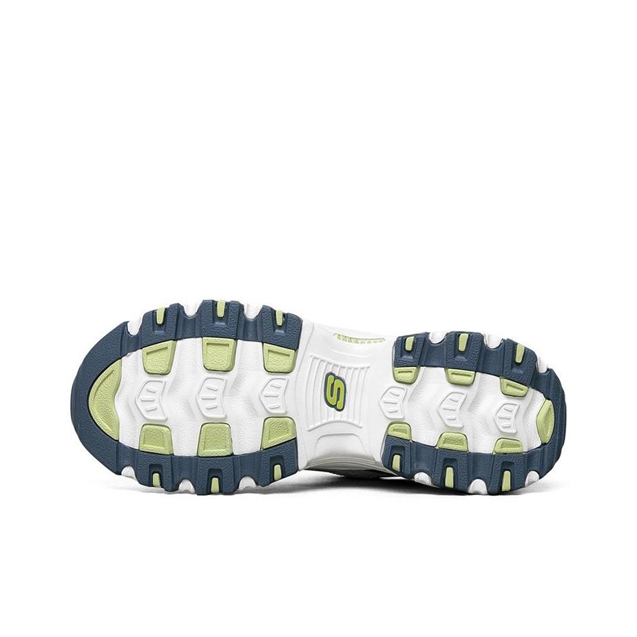 Skechers DLites 1.0 Panda Shoes Milk Tea Bear Sea Salt Lemon Comfortable Sports Thick Sole Casual Shoes Women Sneaker White Blue Green 13167-WNVL