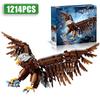 MOC Bald Eagle Model Bouwstenen DIY Creatieve Koning van de Luchten Adelaar Vogel Scène Huisdier Dier Baksteen Speelgoed Volwassen Cadeau