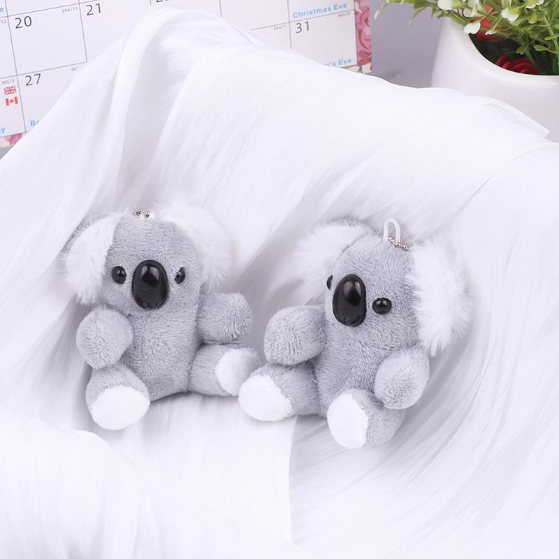 8Cm Gray Koala Bear Plush Stuffed Keychains Plush Animal Doll Toys Gifts