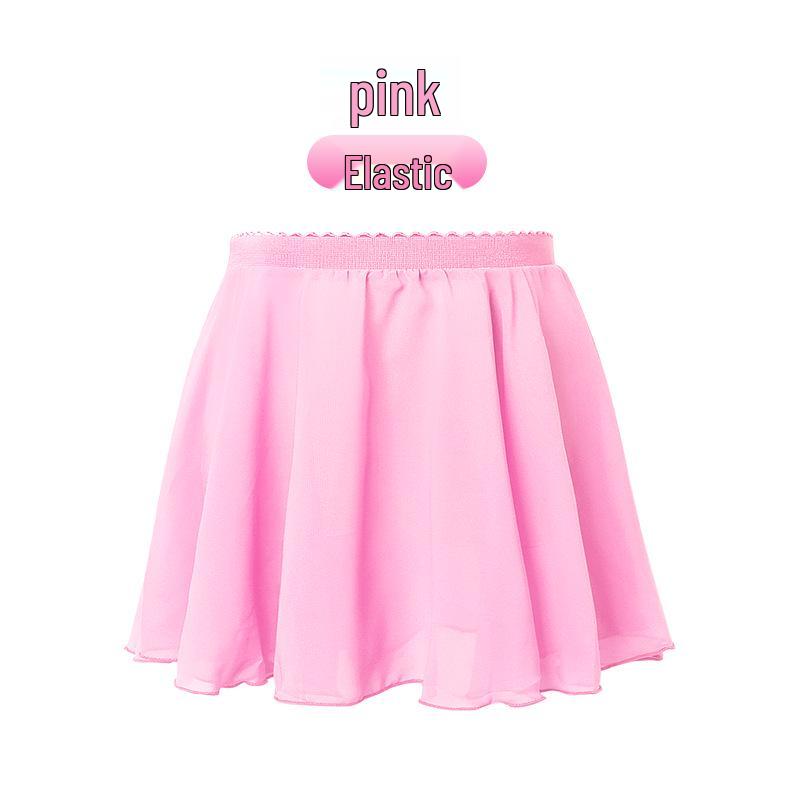 Mädchen Chiffon Elastischer Tanzrock – Leichte Übungskleidung