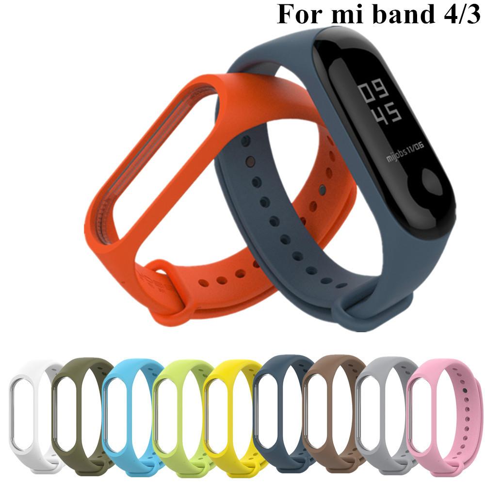 

Браслет для Xiaomi Mi Band 3 4, спортивный ремешок для часов, силиконовый ремешок для Xiaomi Mi Band 3 4, браслет Miband 4 3, ремешок
