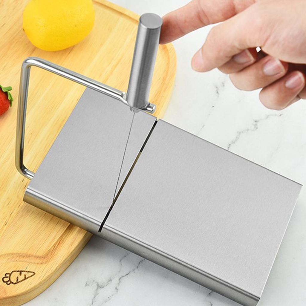 Cheese Cutter Board Stainless Steel Household Anti Corrosion Cheese Cutter with 6PCS Cutting Wire