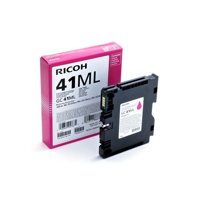 Ricoh Cartouche d'encre Gel Magenta GC41ML