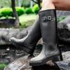 Women High-end Waterproof Rain Boots Women's Knee-length Fashion Rubber Rain Boots Girls' Shoes Rain Boots PVC Waterproof Shoes