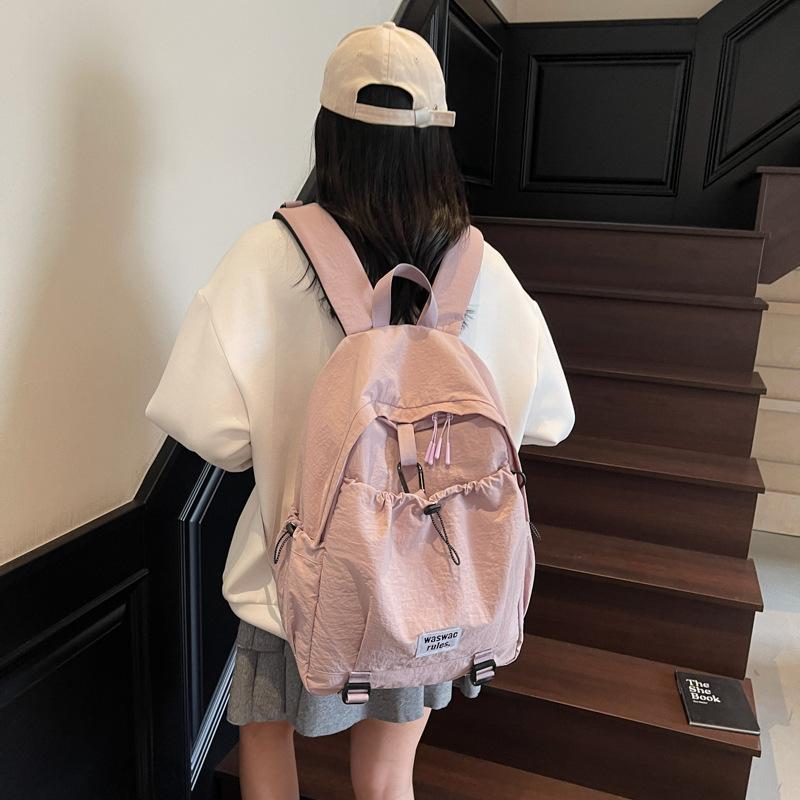 Sommer neuer einfacher Rucksack weiblich Student Schultasche große Kapazität Pendlerrucksack vielseitig
