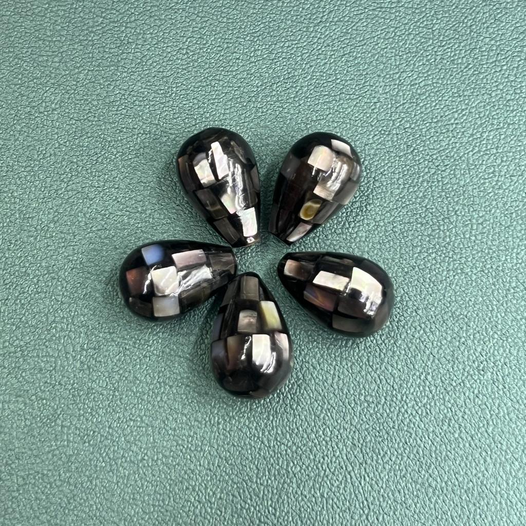 1Pc, Black Natural Shell Pendant, Fashion Minimalist Style Men Women Charms, DIY Necklace Accessories, Creative Jewellery Making, Festive Crafts