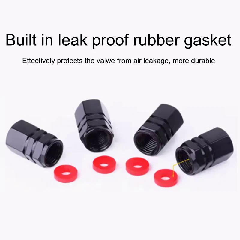 AHUN5 4Pcs Car Tire Valve Caps Metal Dustproof Wheel Stem Cover For Skoda Yeti Kamiq Kodiaq Karoq Octavia Fabia Rapid Vrs Mk3 Superb