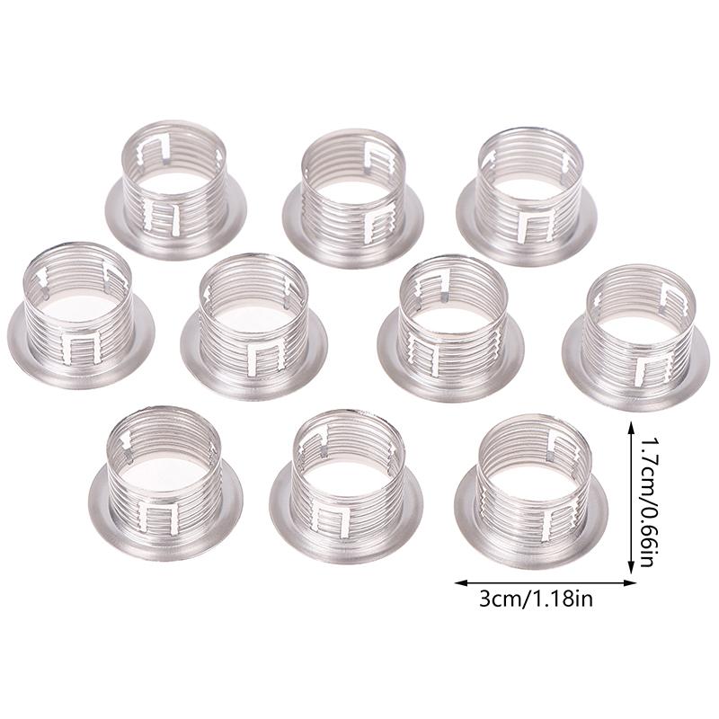 10Pcs G9 Lamp Holder Ring, M20 Lamp Shade Bracket Adapter Ring, Metal Lamp Shade Ring, G9 Lamp Shade Reduction Ring