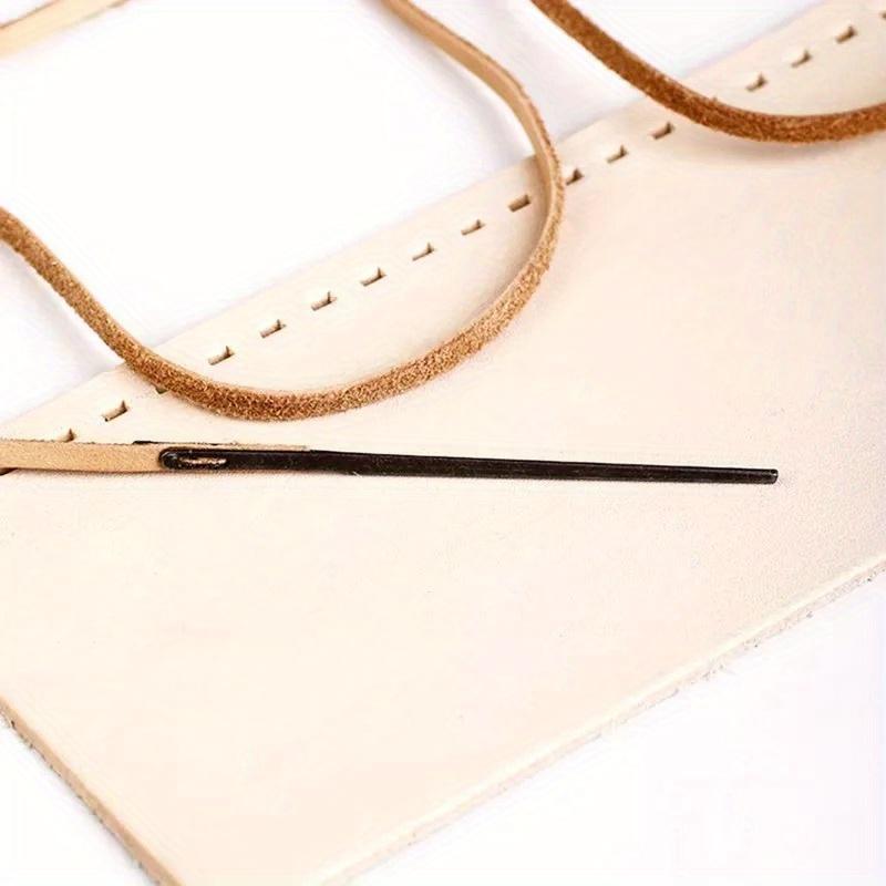 6Pcs Leather Sewing Craft Tool Single/Double Hole Leather Cord Lace Needle Sewing Needles DIY Leather Hand Sewing Tool