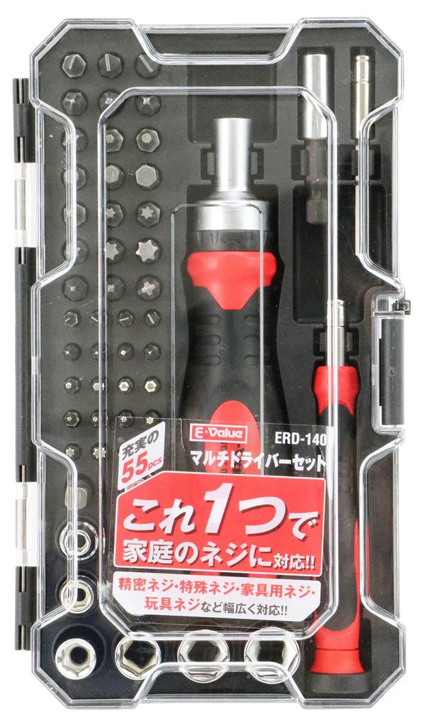 E-Value Multi-Driver Set, 6.35mm (Standard) Hex/4mm (Precision) ERD-140