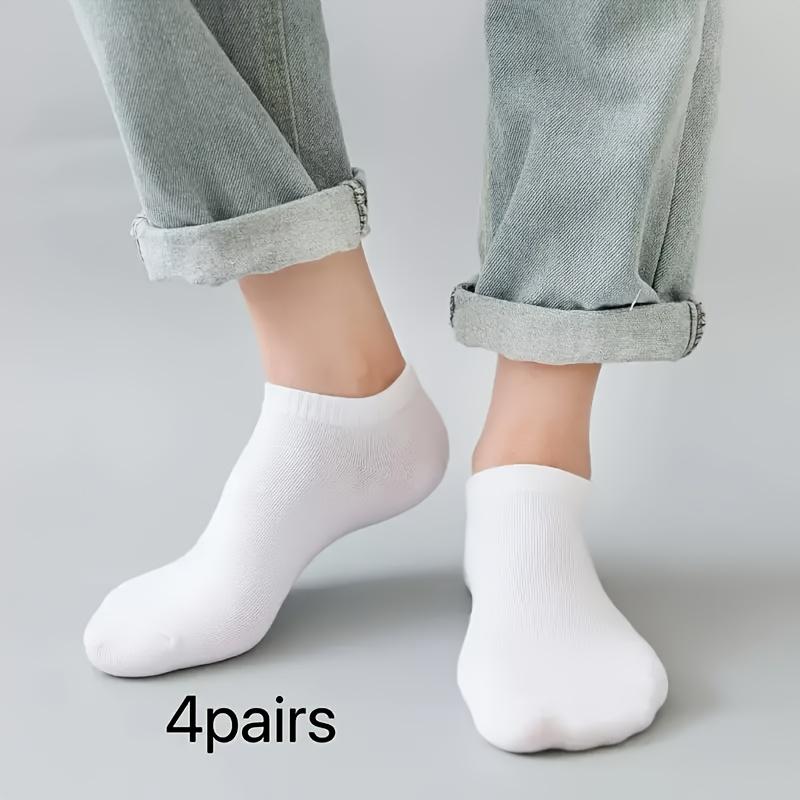 Men's Summer Cotton Invisible Socks Anti-Odor Sweat Absorbent Black, White, Gray Perfect for Sports Casual Wear