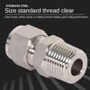 1Pcs 1/8" 1/4" 3/8" 1/2" Male Thread to 3-16mm OD Quick Fitting Stainless Steel 304 SS Tube Connector Double Ferrule