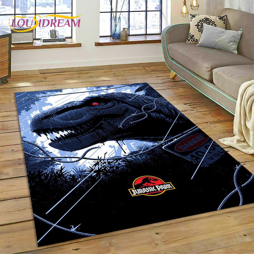 Tappeto Tappeto Tappetino Decorativo Antiscivolo per Soggiorno Camera da Letto, Tappetino per Porta, Decorazione per Divano, Tappeto Cartoon 3D Dinosauro Parco Giurassico Dino
